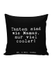 Mr. & Mrs. Panda Kopfkissen Tanten sind wie Mamas,... mit Spruch in Schwarz