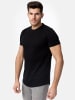 Tazzio T-Shirt Rundhals "E105" - Regular Fit- in Schwarz