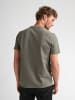 Petrol Industries Strukturiertes T-Shirt aus Baumwolle yates in Grün
