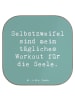 Mr. & Mrs. Panda Glas-Untersetzer Spruch Selbstzweifel Workout m... in Meeresbrise