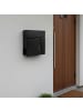 relaxdays Briefkasten in Schwarz - (B)37 x (H)37,5 x (T)10,5 cm