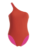 Wolford Badeanzug High Leg One Piece in red glow