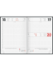 BRUNNEN Buchkalender 795 Black Classic A5 1 Tag/Seite Balacron schwarz 2026