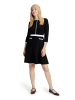 Vera Mont Strickkleid mit Rundhalsausschnitt in Schwarz/Weiß