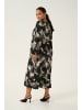 KAFFE curve Kleid KCbernina Loose fit in Black/White Flower Print