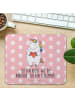Mr. & Mrs. Panda Mauspad Einhorn Herz mit Spruch in Rot Pastell