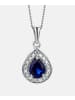 Diamant L'éternel Halskette aus 375 Weißgold mit Diamant mit Saphir