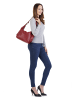 Samantha Look Shopper echt Leder in rot
