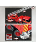 Reobrix 22005 Feuerwehr Drehleiter Klemmbaustein RC Feuerwehrfahrzeug 3266 Teile
