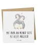 Mr. & Mrs. Panda Deluxe Karte Papa Möglichmacher mit Spruch in Weiß