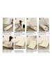 Mauro Ferretti Sofa aus komprimiertem, weißem Bouclé-Stoff, 238 x 92 x 78 cm