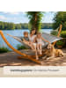AMANKA XXL Hängematte mit Holzgestell 325 cm - Outdoor Set für 2 Personen bis 150 kg