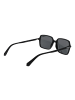 Polaroid Unisex Sonnenbrillen Quadrat Schwarz