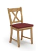 58 aufm Kessel ESSZIMMERSTUHL (2er-Set) Dedra Massivholz 47 x 53 x 90 Wildeiche/Rot