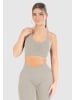 SMILODOX Sport BH Solid Scrunch in Taupe