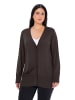 Ulla Popken Strickjacke in mahagoni