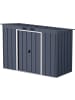 VCM  Metall Gerätehaus 263x113 Gartenhaus Schiebetür in Anthrazit