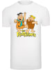 F4NT4STIC T-Shirt Die Familie Feuerstein Fred And Barney in weiß