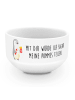 Mr. & Mrs. Panda Obstschale Pinguin Pommes mit Spruch in Weiß