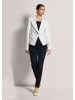 MADELEINE Kurzer Jersey-Blazer mit Ziernähten in wollweiß