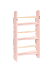 Beliani Bücherregal RIGOLET in Rosa/Braun - (W) 43 x (H) 80 x (L) 14 cm