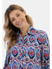 usha FESTIVAL Damen Bluse in Blau Mehrfarbig