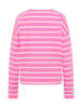 ELBSAND Sweatshirt Elva in Magenta Sky + Soft Rose STRIPE