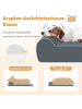 COSTWAY Orthopädisches Hundebett in Grau