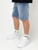 DADA Loose Fit Bermuda Jeans Shorts mit Washed Denim in Blau