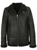 JILANI Lammfell-Lederjacke in Schwarz