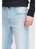 BLEND Chino Shorts Kurze Bermuda Hose aus Leinen und Baumwolle in Hellblau