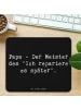 Mr. & Mrs. Panda Mauspad Papa Meister mit Spruch in Schwarz