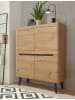 Furn.Design Highboard Artisan Eiche schwarz skandinavisch, 107 x 134 cm