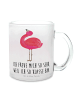 Mr. & Mrs. Panda Tee Tasse Flamingo Stolz mit Spruch in Transparent