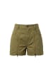 Mr&Mrs Italy Zweifarbig Grün Baumwolle Damen Shorts