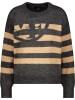 monari Pullover Ciao Bella in anthrazit beige - 0001