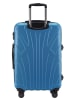 suitline mittelgroßer Hartschalen-Koffer Check-In Reisekoffer TSA 68L in Cyanblau