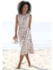 Beach Time Sommerkleid in beige-creme bedruckt