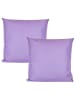 JACK 2er Set Outdoor Kissenhülle 45x45cm Uni in Flieder