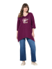 Ulla Popken Longshirt in waldbeere