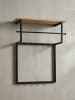 KADIMA DESIGN Wandgarderobe | Mango Massiv, 60x76x26cm, Kleiderstange