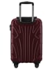 suitline Handgepäckkoffer 55x35x20 cm Carry-On 55cm Hartschale 34 L in Burgund