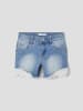 name it Shorts in Medium Blue Denim