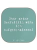 Mr. & Mrs. Panda Untersetzer Spruch Sekretärin Helfer mit Spruch in Meeresbrise