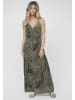 Cloud5ive Cloud5ive 2-Layered Maxi-Dress Tropical Print in green