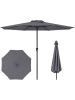 COSTWAY Sonnenschirm 350 cm in Grau