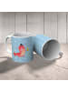 Mr. & Mrs. Panda Kaffeebecher Hummer Weizen ohne Spruch in Blau Pastell
