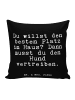 Mr. & Mrs. Panda Kissen Du willst den besten... mit Spruch in Schwarz