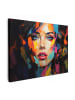 MuchoWow Leinwand bilder Buntes Porträt (BxH)