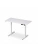 relaxdays Höhenverstellbarer Schreibtisch in Schwarz - (B)140 x (H)120 x (T)60 cm